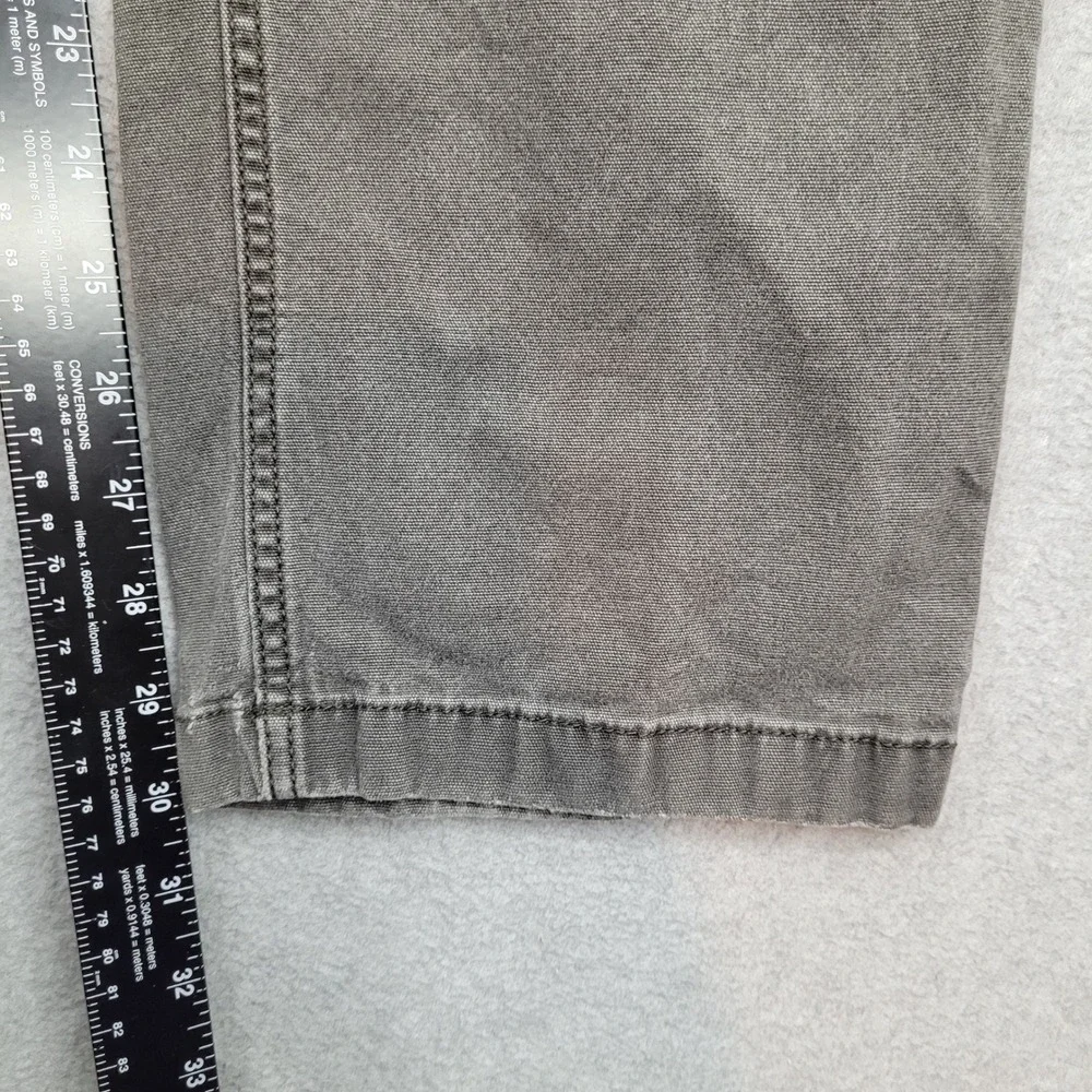 Carhartt Relaxed Fit Pants Mens 33x32 Gray Canvas Carpenter Workwear